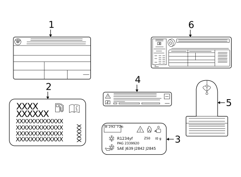 Labels for 2024 BMW 740i #9