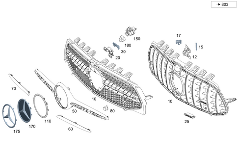 Radiator Grill for 2025 Mercedes-Benz CLA250 #0