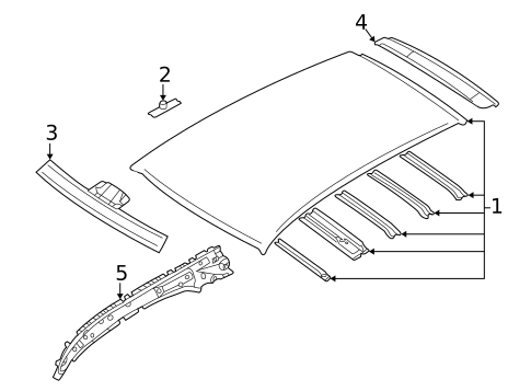 Roof & Components for 2004 Subaru Impreza #0