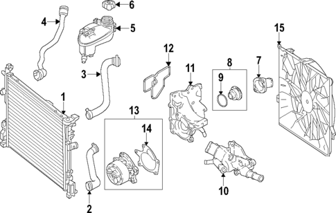 Radiator & Components for 2021 Nissan Qashqai #1