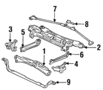 50200SP0A00 - : 1991-1992 Acura Legend - Beam, Rear for Acura: Legend Image