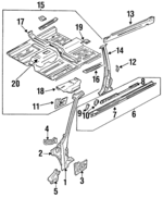 7620161A30 - Body: Outer Pillar for Nissan Image