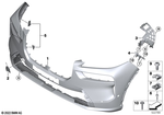 51115A47107 - : Bumper Cover Primed Front for BMW Image