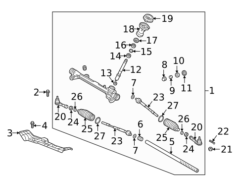Steering Gear & Linkage for 2019 Hyundai Elantra GT #0