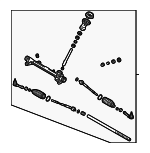 56500G3000 - Steering: Gear Assembly for Hyundai: Elantra, Elantra GT Image