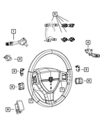 5057633AG - Electrical: Horn Switch for Mopar Image
