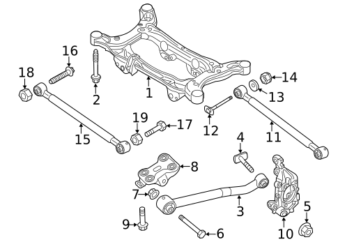 Rear Suspension for 2019 Jeep Compass #2
