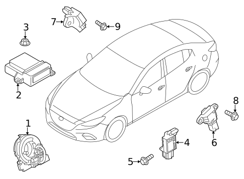 Air Bag Components for 2014 Mazda 3 #0