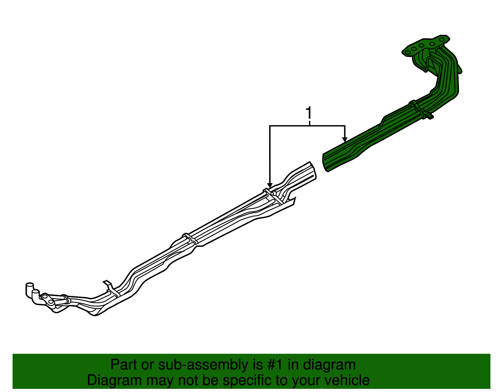 Rear AC Line - Nissan (92460-6JR1B)