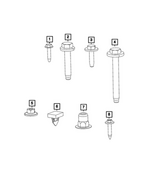 6512499AA - Electrical: Screw, Left for Mopar Image