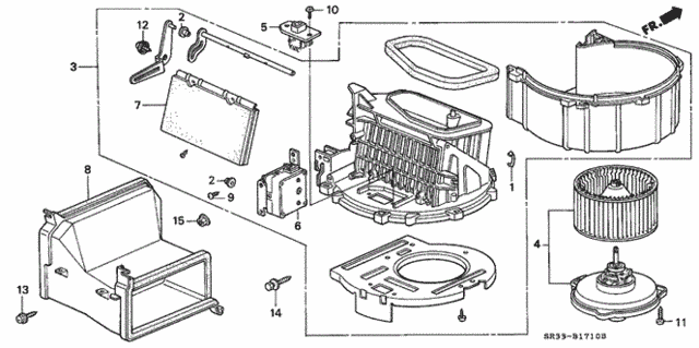 Heater Blower for 1995 Honda Civic #0