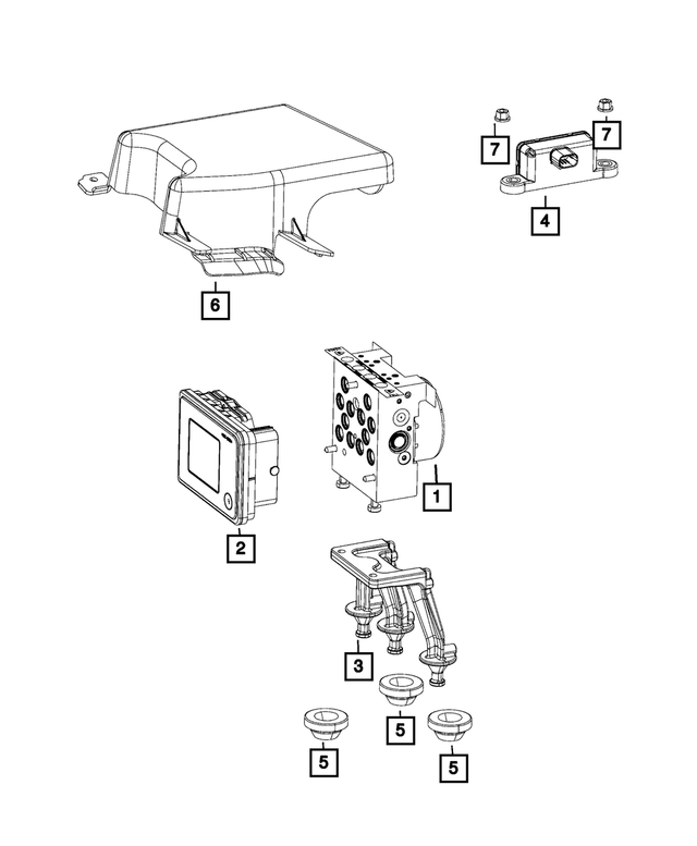 68341609AD - Electrical: Anti-lock Brake System Module for Mopar Image