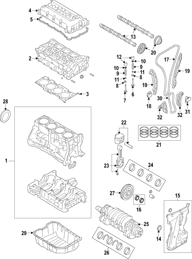 1140A034 - : Engine Balance Shaft Chain for Mitsubishi Image