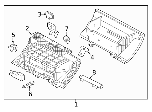 Glove Box for 2017 Jaguar XF #0