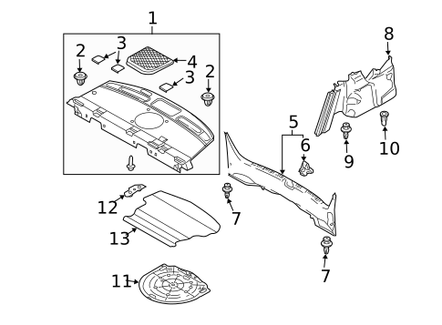 Interior Trim - Rear Body for 2005 Mazda 6 #1