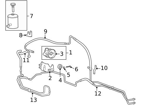 Pump & Hoses for 2005 Kia Optima #0