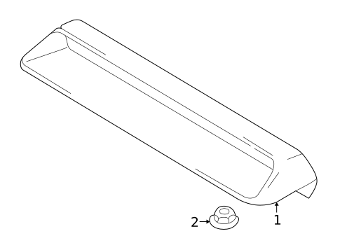 High Mounted Stop Lamp for 2003 Hyundai Sonata #0