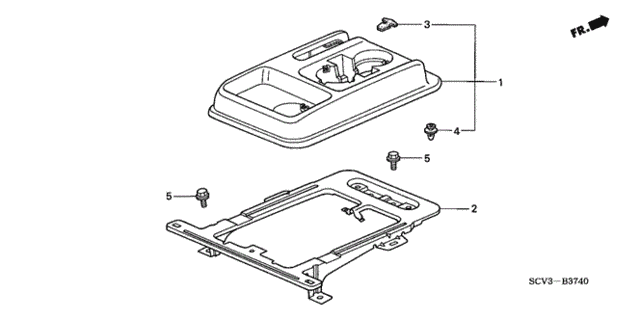Console for 2005 Honda Element #0