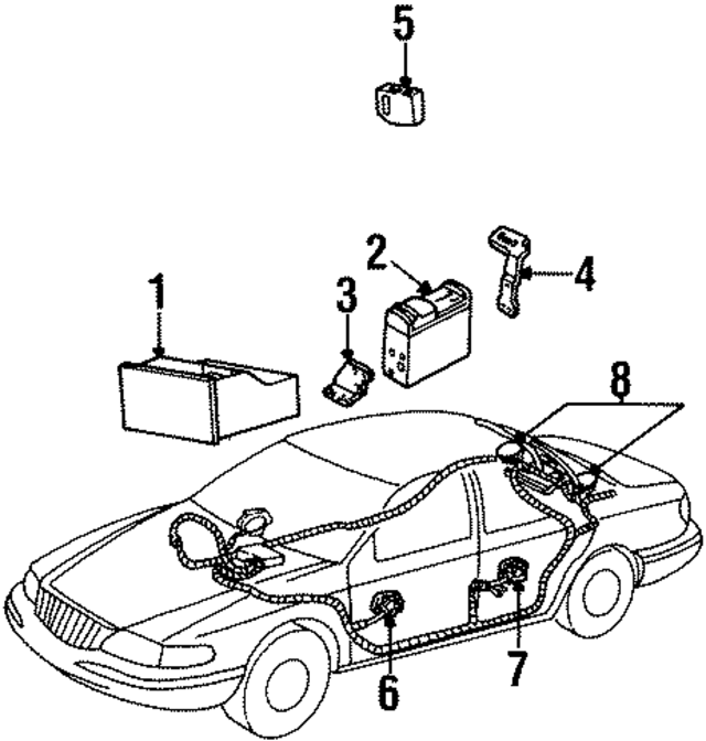 XF3Z18808BB - Body: Speaker for Ford Image