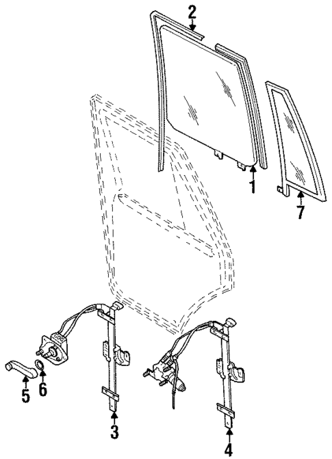 Rear Door for 1991 Isuzu Rodeo #0