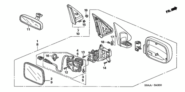 Mirror for 2006 Honda CR-V #0