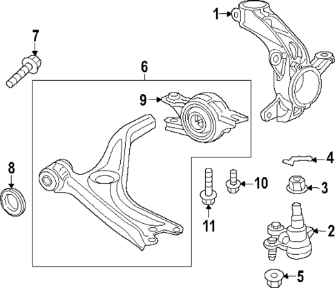 Suspension Components for 2023 Honda Accord #1