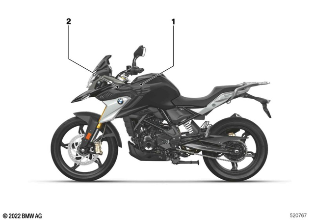 51148560119 - Body Equipment: Decor Tank Cover Left -  for BMW-Motorrad Image