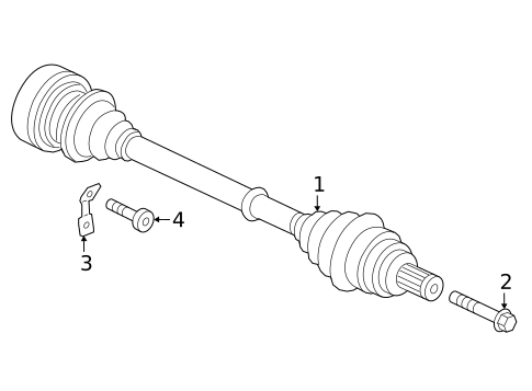 Drive Axles for 2025 Audi A6 allroad #1