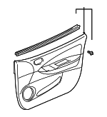 6761047040K0 - Body: Door Trim Panel for Toyota: Prius Image