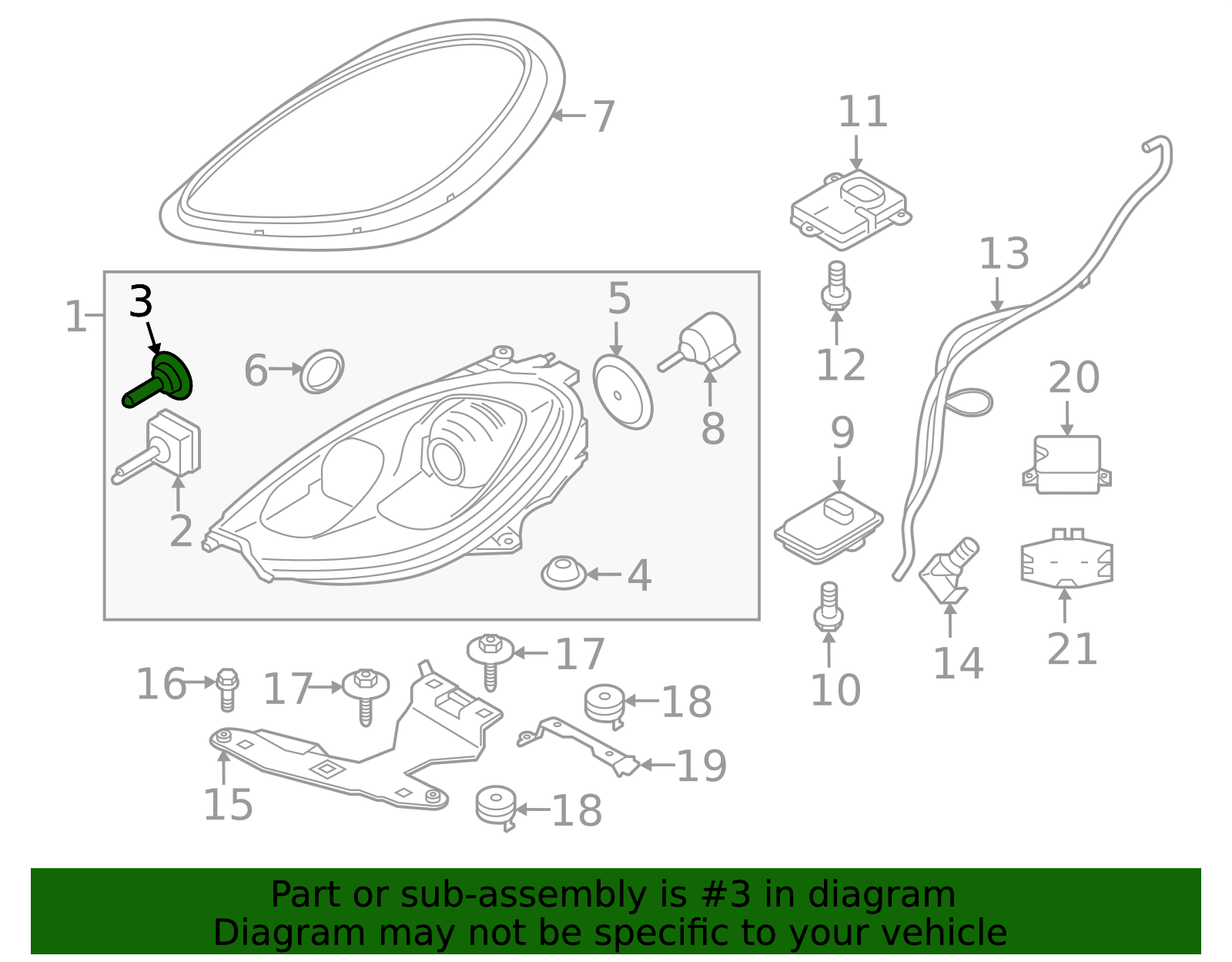 High Beam Bulb - Porsche (N-107-333-01)