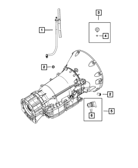 Case, Extension, Oil Pan, and Indicator (Dipstick) for 2011 Dodge Charger #4