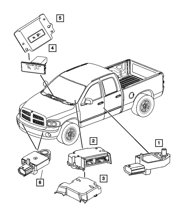 4896178AE - : Occupant Restraint Module for Mopar Image