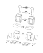 1RL05HL1AA - Interior Trim: Headrest Sleeve, Master for Mopar Image
