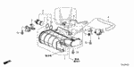17378T2AA00 - Electrical/Exhaust/Heater/Fuel: STAY, DRAIN BOX for Honda Image