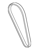 ZZC418381 - Cooling System: Water Pump Belt for Mazda: Tribute Image