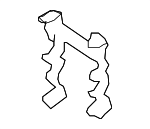 33181182958 - Brakes: ABS Sensor Bracket for BMW: 525i, 525xi, 528i, 528i xDrive, 528xi, 530i, 530xi, 535i, 535i xDrive, 535xi, 540i, 545i, 550i, 645Ci, 650i, 745i, 745Li, 750i, 750Li, 760i, 760Li, Alpina B7, M5, M6 Image