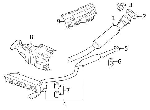Exhaust Components for 2010 Chrysler Sebring #1