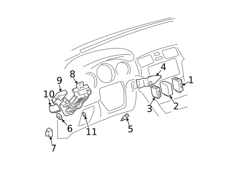 Flashers for 2003 Lexus ES300 #0