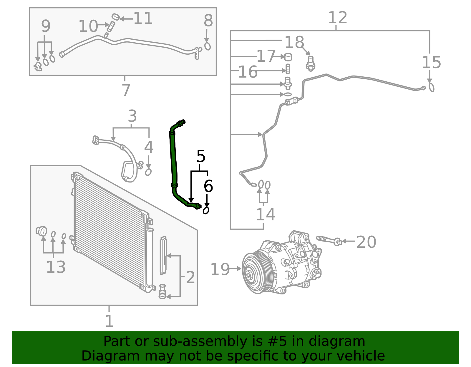 2018-2019 Toyota Camry Suction Hose 88704-33620 | MotorMotor