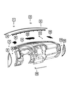 6RP71ZDMAB - Interior Trim: Cowl Top Cap for Mopar Image