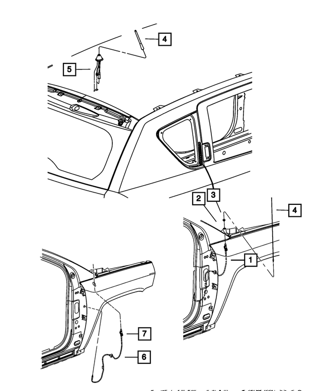 4672299AC - Electrical: Antenna Adapter for Mopar Image