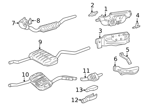 Exhaust Manifold for 1998 Volvo V70 #0