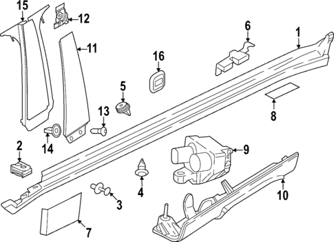 Exterior Trim - Pillars for 2023 BMW iX #0