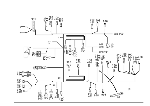 2035406413 - Electrical Equipment and Instruments: Wiring Harness for Mercedes-Benz Image image