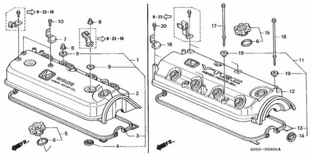 Cylinder Head Cover for 1998 Honda Odyssey #0