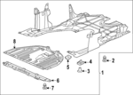 74114T60A00 - Body: Engine Cover for Honda Image