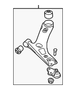 54500D3000 - : Arm Complete Front Lower for Kia: Sportage Image