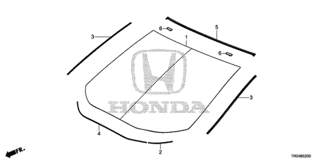 Front Windshield for 2012 Honda Civic #0