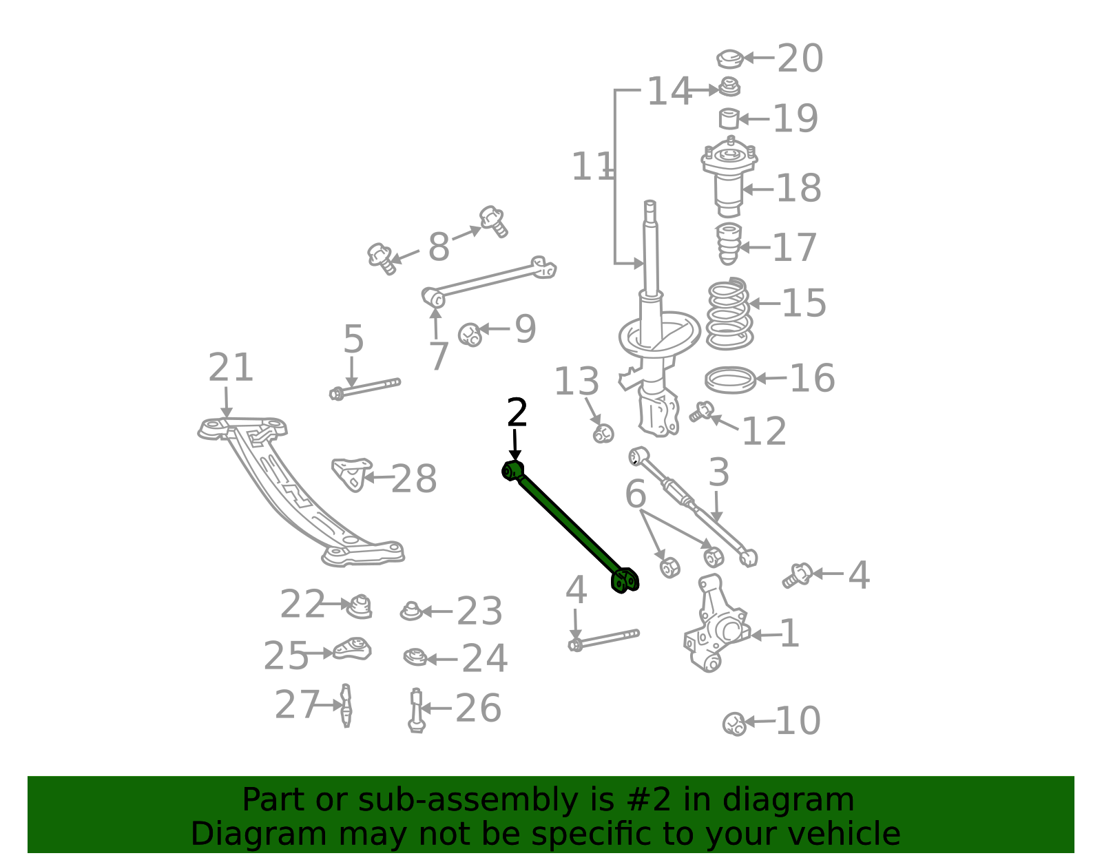 48710-33070 - Ft Lateral Arm - 2002-2006 Toyota Camry | OEM Genuine ...