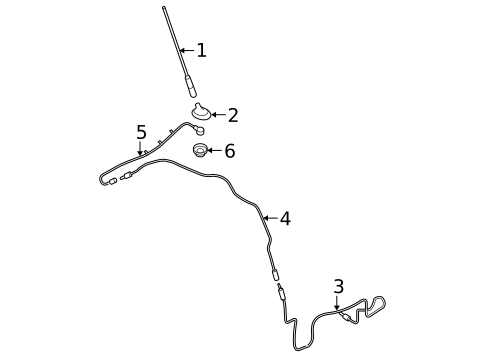 Antenna & Radio for 2004 Mazda 3 #1